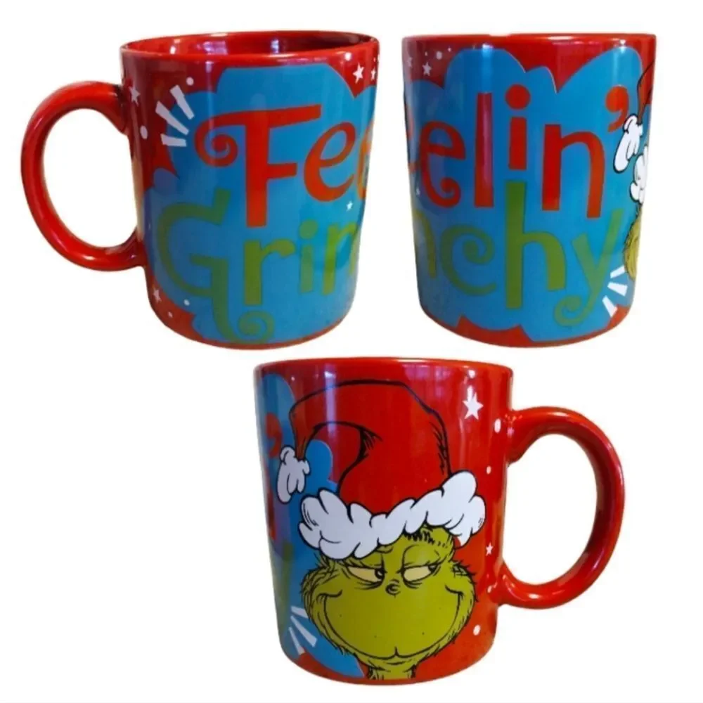 The Grinch Christmas Themed Ceramic Mug And Silicone Spatula Lot NWT‎